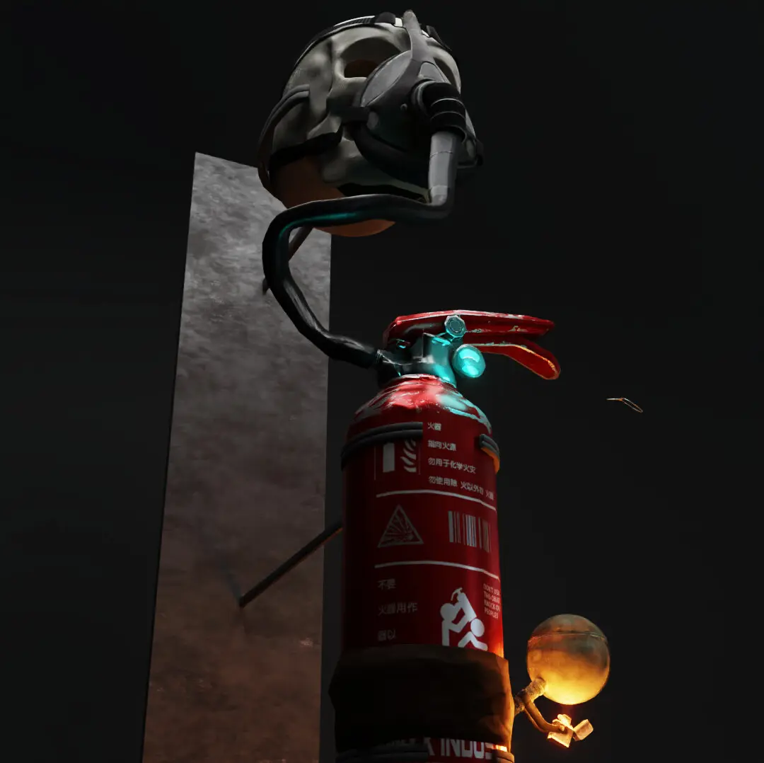 3D concept craft bong sf science fiction